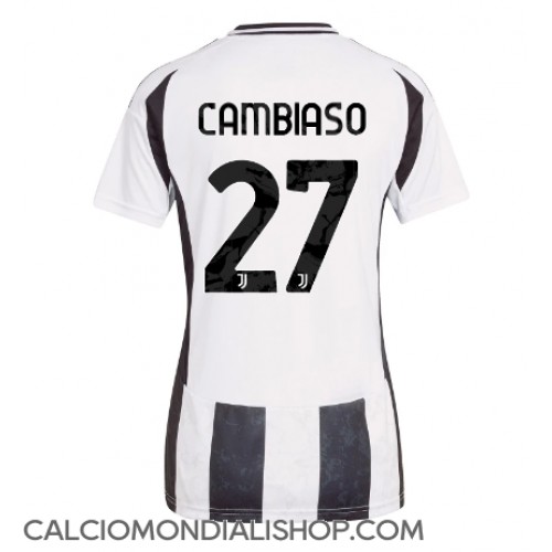 Maglie da calcio Juventus Andrea Cambiaso #27 Prima Maglia Femminile 2024-25 Manica Corta